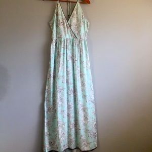 NWOT Halter Maxi Floral Summer Dress